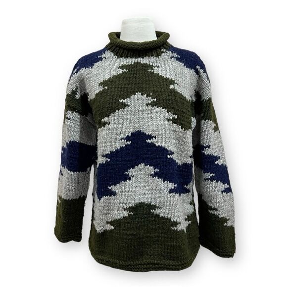 Ecuador Chunky Knit Sweater Size Large - Picture 9 of 11